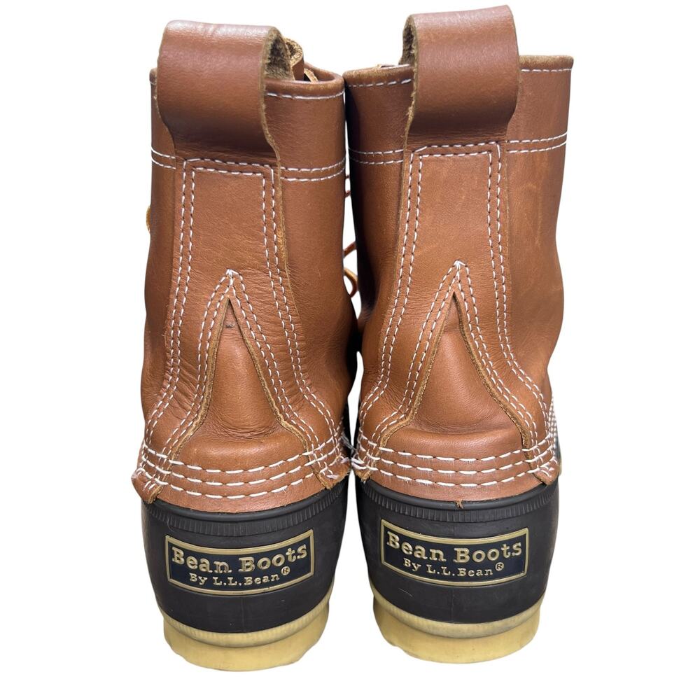 L.L. Bean Women’s 8" Limited Edition Navy Brown Duck Boots Size 7 - Picture 8 of 10